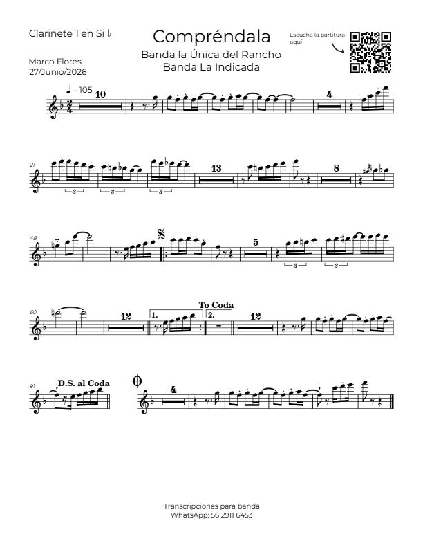 La imagen puede contener una previsualizacion de una partitura
